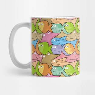 Fishes Cartoon Pattern Mug